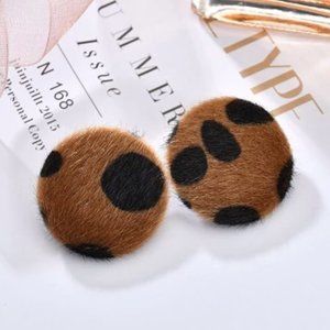 Leopard Stud Earrings